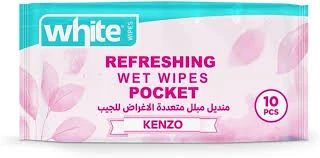 وايت مناديل جيب مبلله 10 ق كنزو